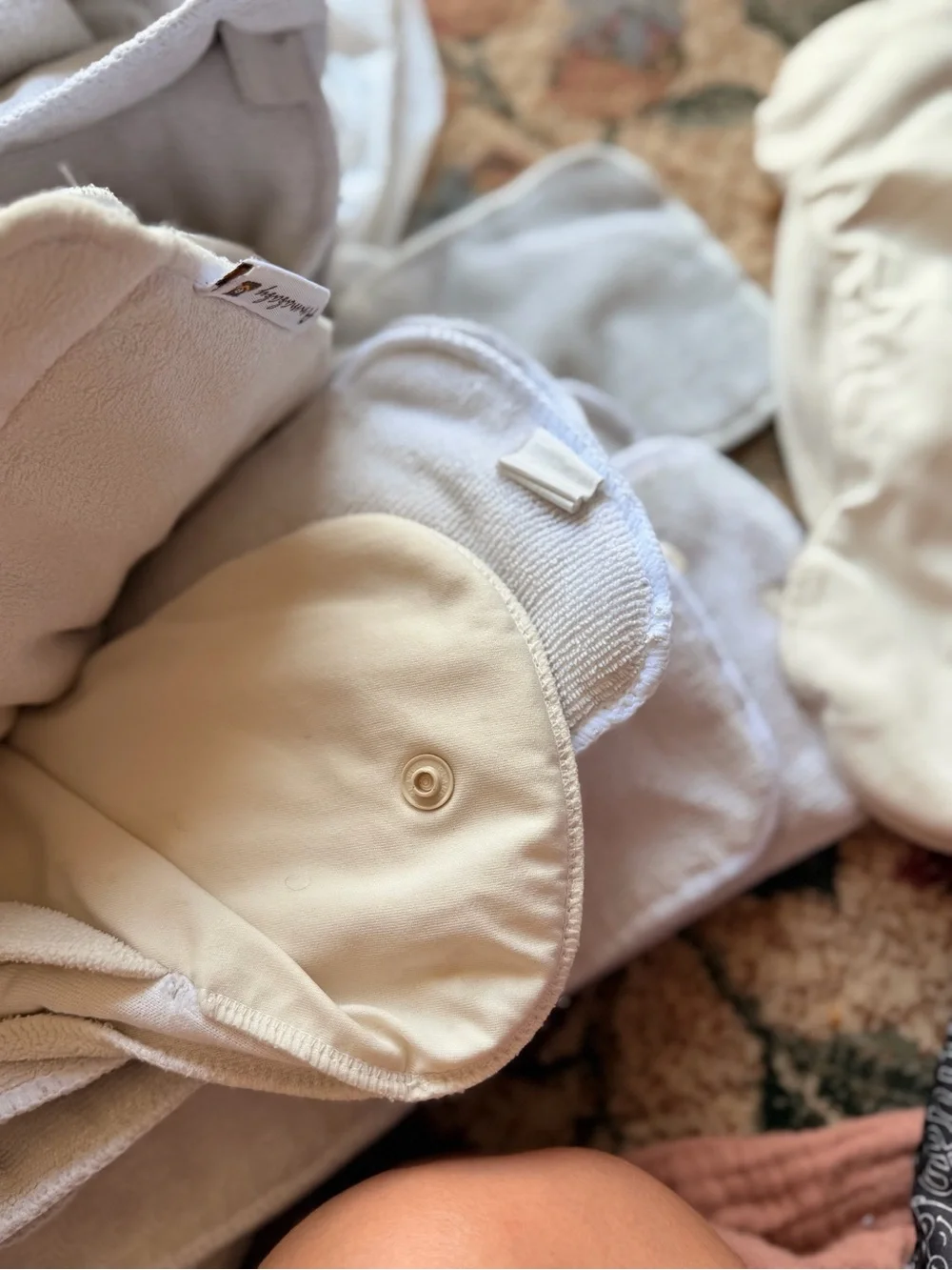 Beige Kids Reusable Bottoms Insert - Soft Absorbent Liner